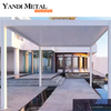 3×3 3×4 4×6 4×8 Pabellón de aluminio exterior impermeable moderno Pabellón bioclimático con techo de rejilla ajustable eléctrico
