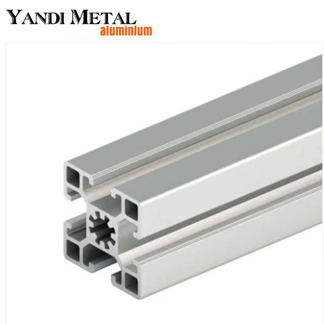 Proveedor de perfiles de aluminio extruidos de aluminio anodizado natural de alta calidad con ranura en T