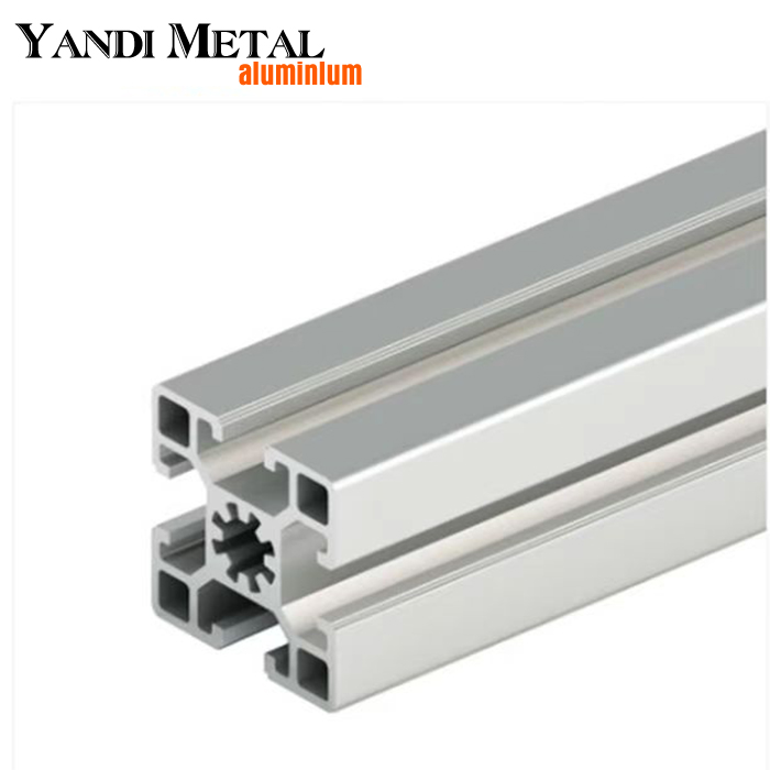 Proveedor de perfiles de aluminio extruidos de aluminio anodizado natural de alta calidad con ranura en T