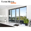 Ventanas de vidrio de aleación de aluminio antirrobo modernas, apertura interior de doble acristalamiento y ventanas abatibles invertidas