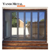 Yandi Sistema de aislamiento térmico puerta mosquitera plegable corrediza de aluminio de doble triple vidrio