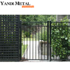 Puerta de valla soldada de aluminio y metal para exteriores, puerta de aluminio para entrada exterior de seguridad con pintura en polvo para el hogar y Villa
