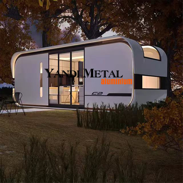 Dormitorio moderno, portátil, contenedor prefabricado de lujo, cabina espacial móvil