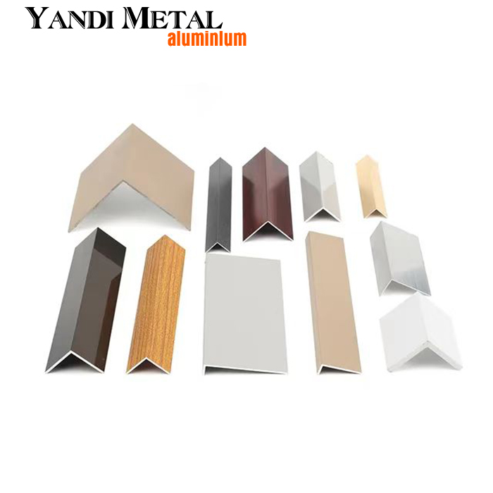 Productos de aluminio de dimensiones personalizadas de alta calidad Perfil de esquina de aluminio extruido en forma de L Perfil de aluminio en forma de L