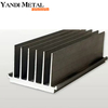 Perfiles industriales del disipador de calor de extrusión de aluminio al6063 t5 fabricante de aletas de enfriamiento, disipador de calor con aletas de aluminio OEM