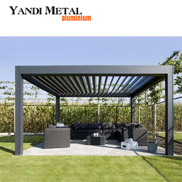 Persianas eléctricas externas bioclimate fabricante de pérgolas de aluminio Persianas eléctricas de pérgola Tianpeng Pérgola de aluminio para exteriores