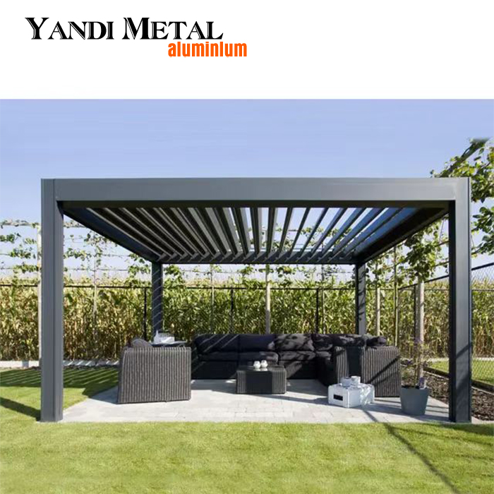 Persianas eléctricas externas bioclimate fabricante de pérgolas de aluminio Persianas eléctricas de pérgola Tianpeng Pérgola de aluminio para exteriores