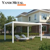 4*6 jardín exterior ocio bioclimático mirador ajustable techo de persiana Pérgola de aluminio eléctrica Pérgola de aluminio impermeable