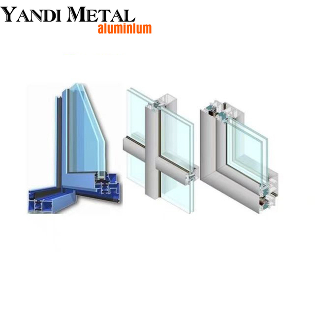 Perfiles de aluminio Materiales de construcción de fábrica perfiles de aluminio para puertas y ventanas