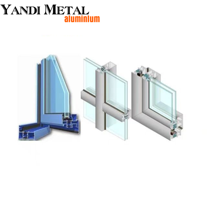 Perfiles de aluminio Materiales de construcción de fábrica perfiles de aluminio para puertas y ventanas