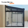 Solarium de aleación de aluminio para jardín Solarium de vidrio de aluminio retráctil para solarium Solarium de vidrio con marco de aluminio
