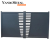 Puerta de aluminio de carril eléctrico para patio residencial, puerta de aluminio automática abatible europea Simple