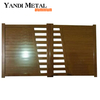 Puerta giratoria de aluminio Diseño de puerta de soldadura de aluminio y metal soldado para entrada Puerta giratoria automática Puerta corredera doble eléctrica