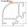 Perfil de aluminio estructural Foshan de aluminio de extrusión de máquina para la fabricación de módulos publicitarios