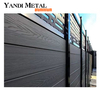 Valla decorativa de plástico y madera extruida de alta calidad para jardín, pared exterior, valla de riel de aluminio resistente a la corrosión