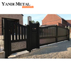 Valla de poste de aluminio de moda, la última puerta abatible industrial, puerta de aluminio automática