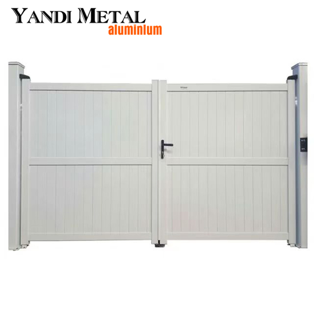 Puertas de carril batientes modernas Eléctricas Eléctricas automáticas Puertas de carril de aluminio Privacidad Puertas de carril corredizas Casas de aluminio