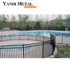 Cerca vendedora caliente de la piscina de la aleación de aluminio recubierta del polvo del balcón de la cerca del metal de la seguridad de la piscina superior plana