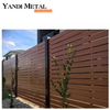 Privacidad Balcón de aluminio Seguridad Panel de valla de jardín de puerta de red de valla de aluminio con recubrimiento de polvo negro