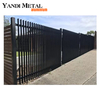 Panel de ajuste negro, sistema de panel de valla de aluminio horizontal, precio, valla de jardín impermeable