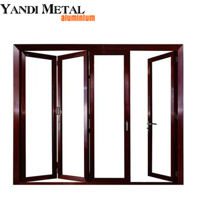 Popular diseño moderno, perfil de aluminio, vidrio, baño, balcón, dormitorio, puerta corredera india con malla de gasa