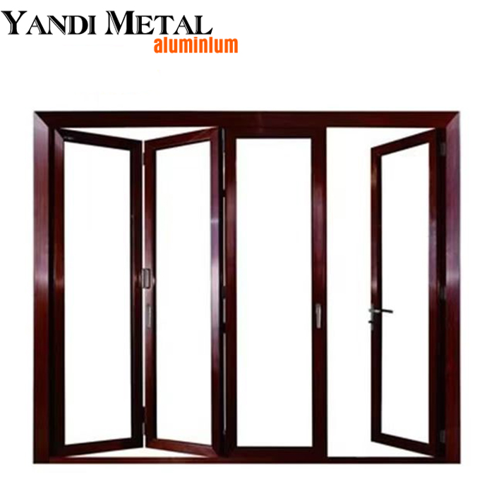 Popular diseño moderno, perfil de aluminio, vidrio, baño, balcón, dormitorio, puerta corredera india con malla de gasa