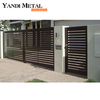 Puertas de aluminio modernas de diseño Puertas eléctricas automáticas Puertas de rejilla personalizadas Puertas residenciales corredizas de aluminio