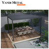 Pérgola personalizada para jardín bioclimático moderno, pérgola manual de aluminio 6×4, toldo de control remoto, pérgola para exteriores