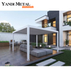 Popular pérgola de aluminio blanco para exteriores, pérgola de ocio para patio, villa, contraventanas, pérgola doble de hoja de aluminio