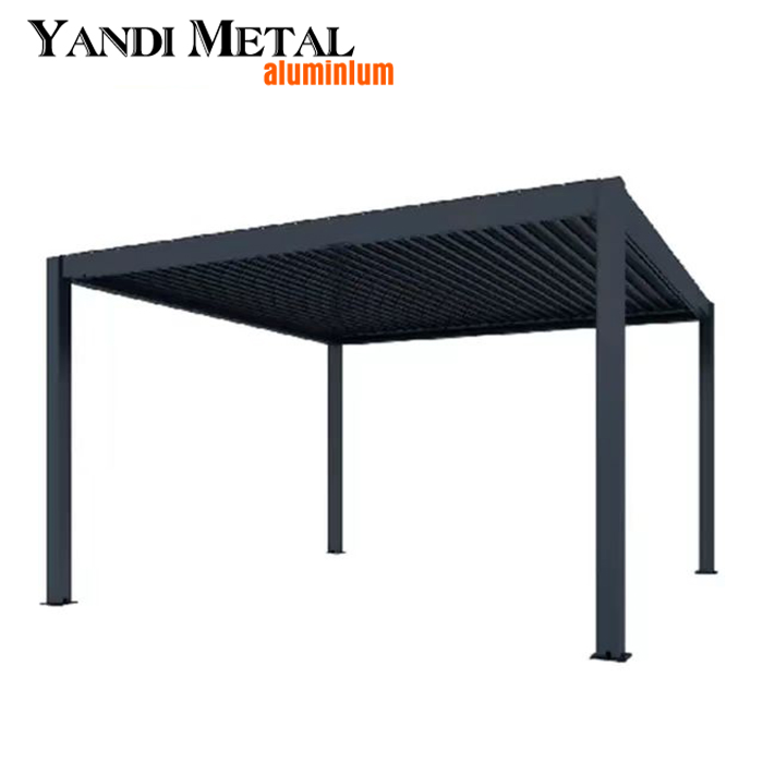 Gazebo de aluminio personalizado de alta calidad, cenador para exteriores, cenador de jardín, marco de cenador de aluminio eléctrico de aluminio