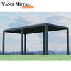 Gazebo de aluminio personalizado de alta calidad, cenador para exteriores, cenador de jardín, marco de cenador de aluminio eléctrico de aluminio