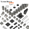 4040 Perfiles de aluminio industriales extruidos con ranura en T Perfiles de aluminio anodizado con barra negra