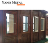 Ventanas de vidrio de aleación de aluminio antirrobo modernas, apertura interior de doble acristalamiento y ventanas abatibles invertidas