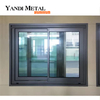 Yandi marca superior, bisagra de acero de aluminio de alta calidad, ventana corrediza de huracán de ahorro de energía de acero inoxidable