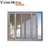 Puertas plegables de aluminio de vidrio templado modernas impermeables con rotura de calor personalizadas para el hogar y el exterior