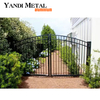 Puerta de valla soldada de aluminio y metal para exteriores, puerta de aluminio para entrada exterior de seguridad con pintura en polvo para el hogar y Villa