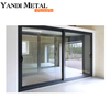 Puerta de aluminio de nuevo diseño, marco de aluminio plegable, puerta delantera plegable doble de vidrio interior moderno