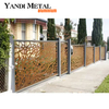 Pantalla de metal cortada con láser para decoración de exteriores, pared de flores, arte decorativo, pantalla de habitación con placa de acero Colton, pantalla decorativa de metal cortada con láser