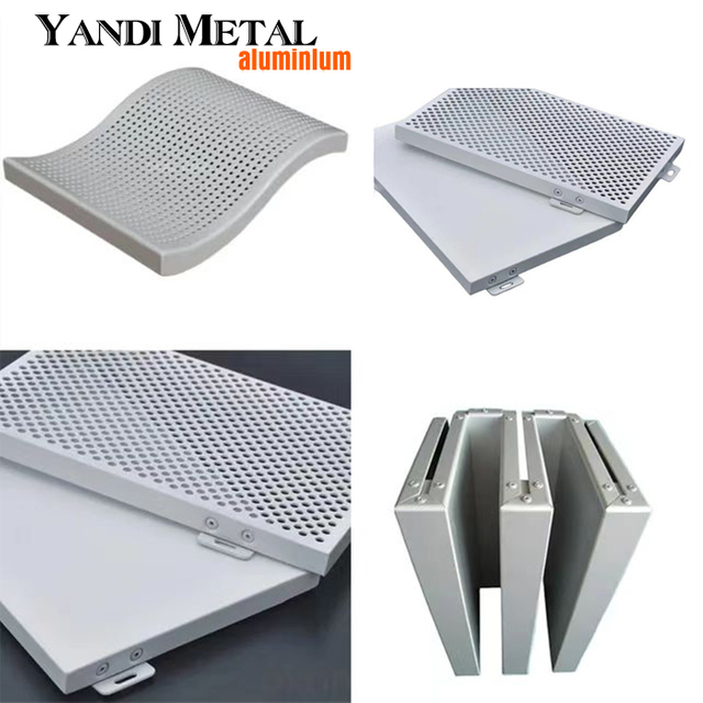 Revestimiento metálico Alucobond perforado Revestimiento exterior de aluminio Soild