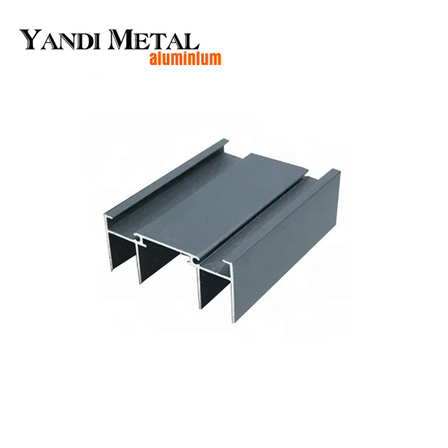 Tubo hueco imitación madera perfil de aluminio acabado perfil de aluminio patrón de veta de madera acabado de veta de madera perfil de aluminio