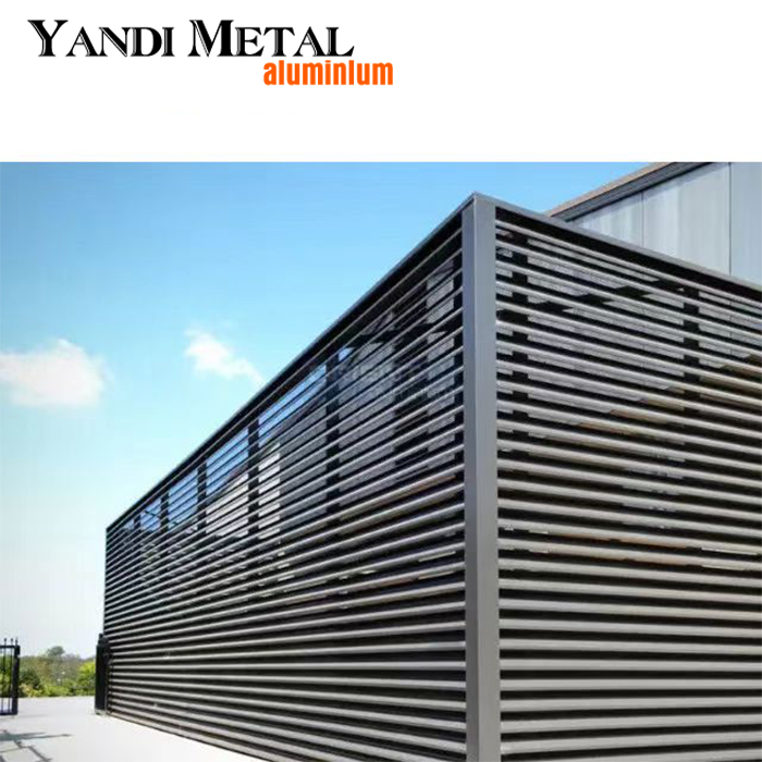 Fabricación de alta calidad de la nueva aleación de aluminio de la cerca de la cuchilla del metal de la cerca ornamental popular del jardín
