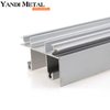 6063-T5 Perfil de aluminio anodizado plateado mate OEM solar para marco de panel solar