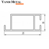 Perfil de aluminio estructural Foshan de aluminio de extrusión de máquina para la fabricación de módulos publicitarios