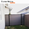 Valla de jardín de plástico, madera y aluminio de fábrica Yandi