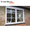 Nueva ventana caliente, marco de ventana de aluminio, ventana abatible para el hogar, ventana de aluminio de doble vidrio con empuje y tracción