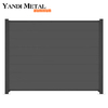 Paneles modernos de valla metálica para jardín Listones de valla de aluminio opcionales con recubrimiento de polvo anodizado Paneles de valla de privacidad de aluminio