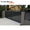 Valla de poste de aluminio de moda, la última puerta abatible industrial, puerta de aluminio automática