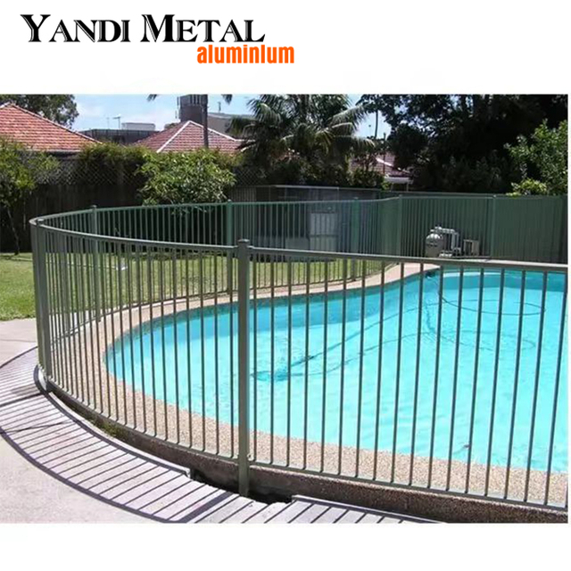 Cerca vendedora caliente de la piscina de la aleación de aluminio recubierta del polvo del balcón de la cerca del metal de la seguridad de la piscina superior plana
