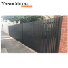 Panel de ajuste negro, sistema de panel de valla de aluminio horizontal, precio, valla de jardín impermeable