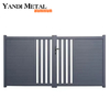 Puerta de aluminio eléctrica, diseño personalizado, villa moderna, puerta corrediza automática de aluminio